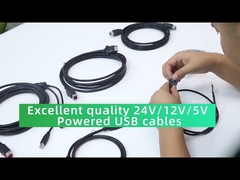 24V 12V 5V angetriebenes USB-Kabel