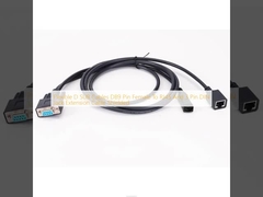 Flexible D-SUB-Kabel DB9 Pin weiblich bis RJ45 und 3 Pin DIN Jack Verlängerungskabel abgeschirmt