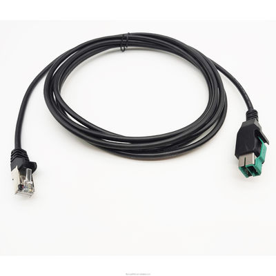 PVC TPE 24V mit USB 12V-Kabel Männlich auf RJ45 6A Schnellladung