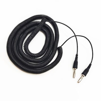 Custom High Flexibility Banana Plug Connector Spiral Coiling Kabel Flexibel Stärker Für Audio Lautsprecher