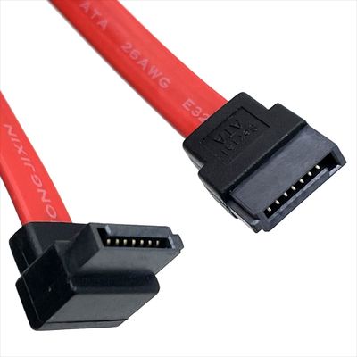 Flexible SATA-Kabelmontage Custom Straight to 90 Degree Rechtswinkel SATA Datenkabel